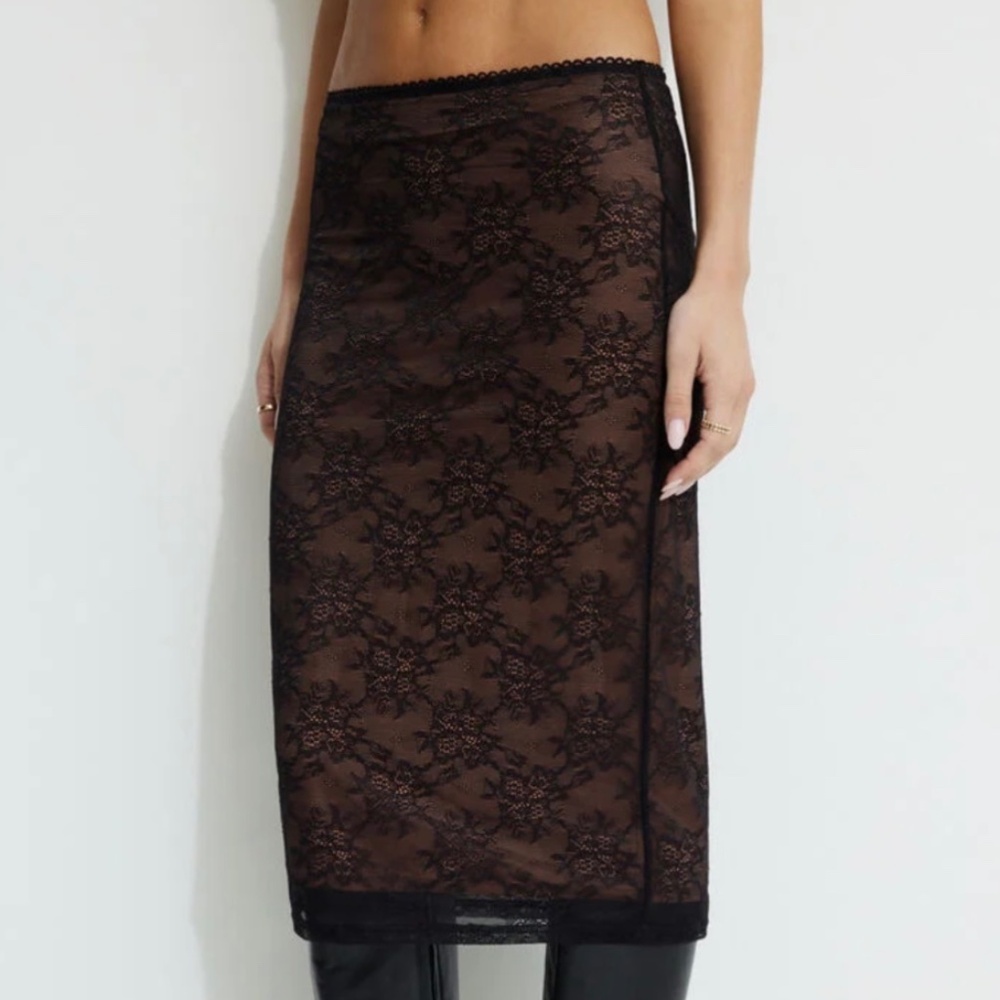 Lace Midi Skirt
